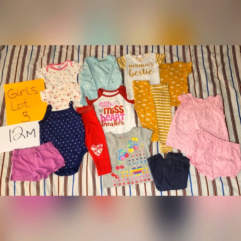 GIRLS 12M Lot 3 / Matching sets / Variety